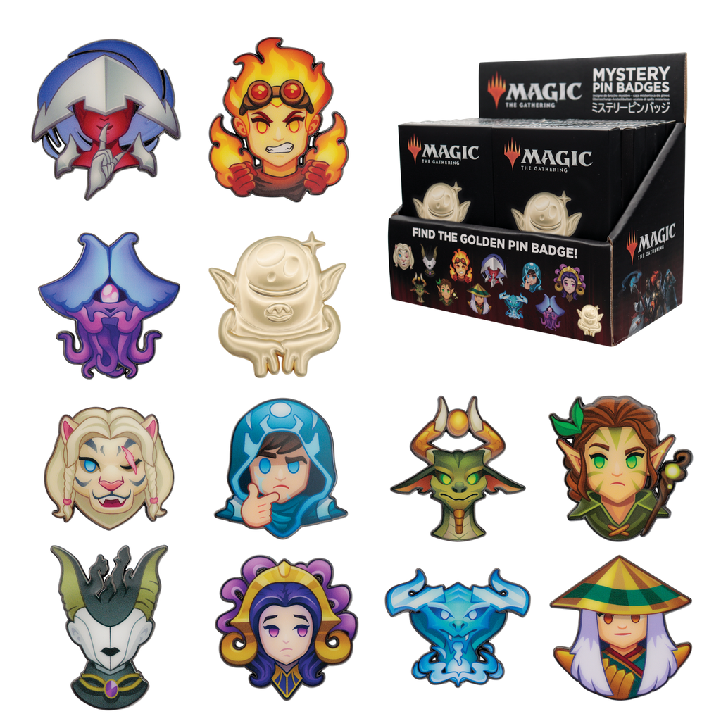 Magic: The Gathering Mystery Badge CDU Contains 12 Blind Boxes
