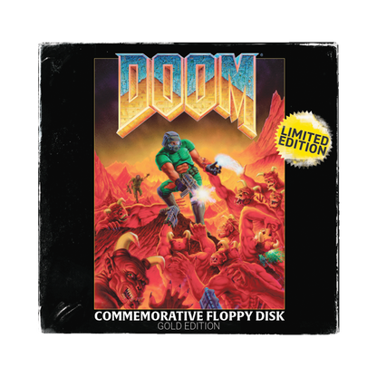 DOOM - Floppy Disk Imitation Gold Plated Replica - Limited Edition