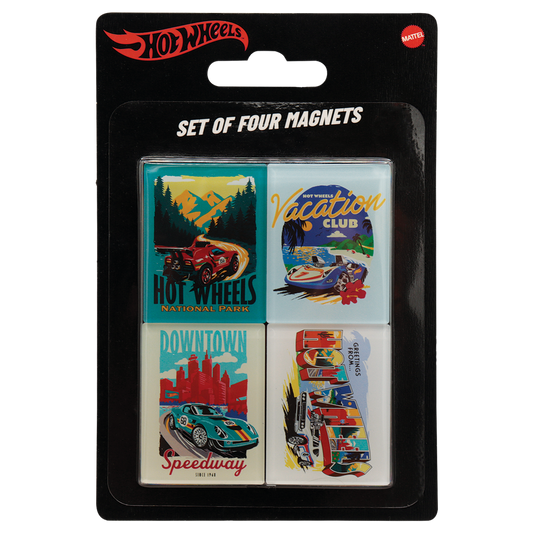 Hot Wheels - Set of Four Location Magnets