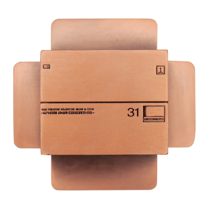 Metal Gear Solid 2 Replica Antique Gold Plated Cardboard Box - Limited Edition
