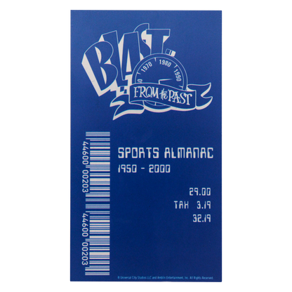 Back to the Future Limited Edition Sport Almanac Ingot