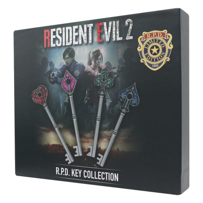 Resident Evil 2 - Set of Card Suit Keys - Limited Edition