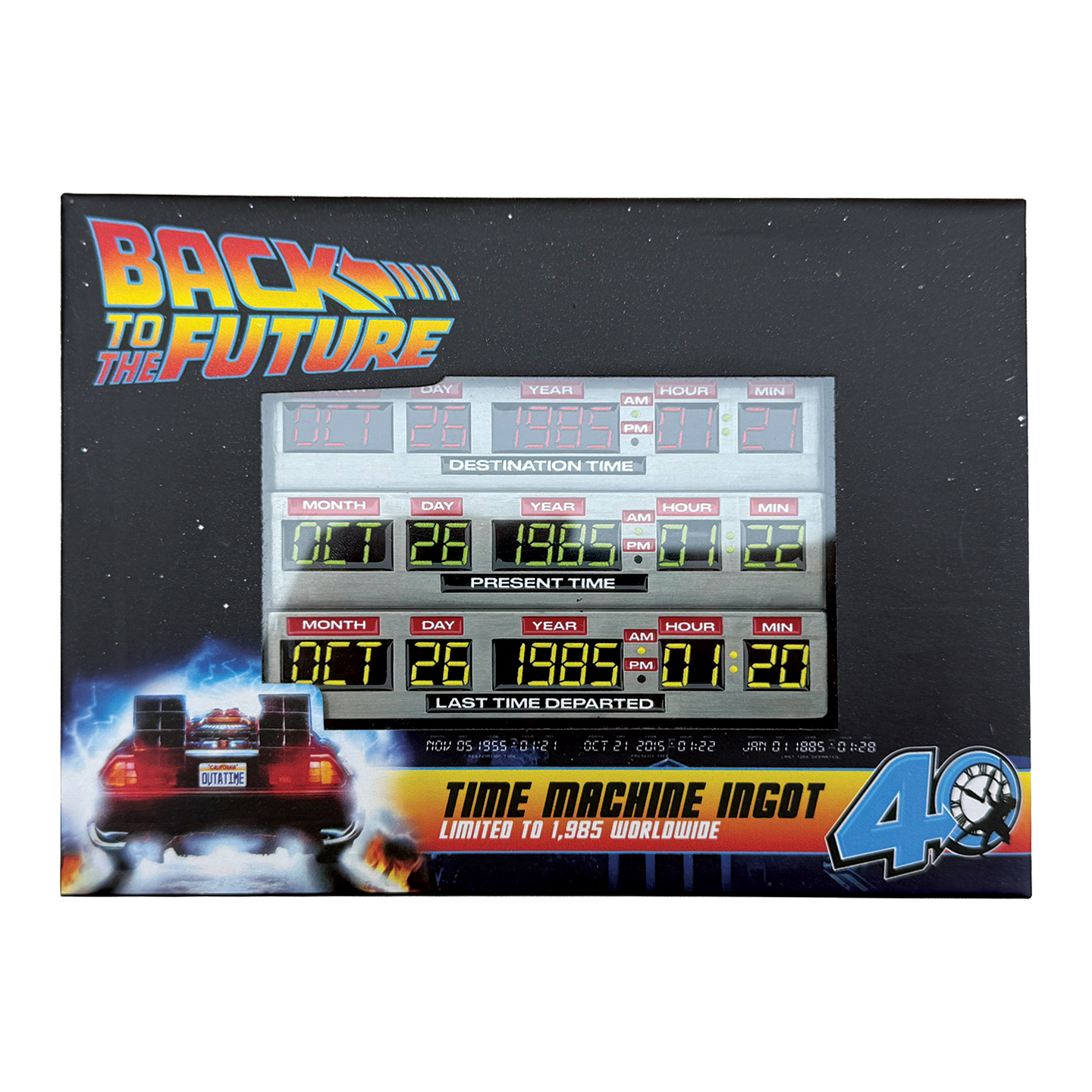 Back to the Future 40th Anniversary Time Circuits Ingot - Limited Edition