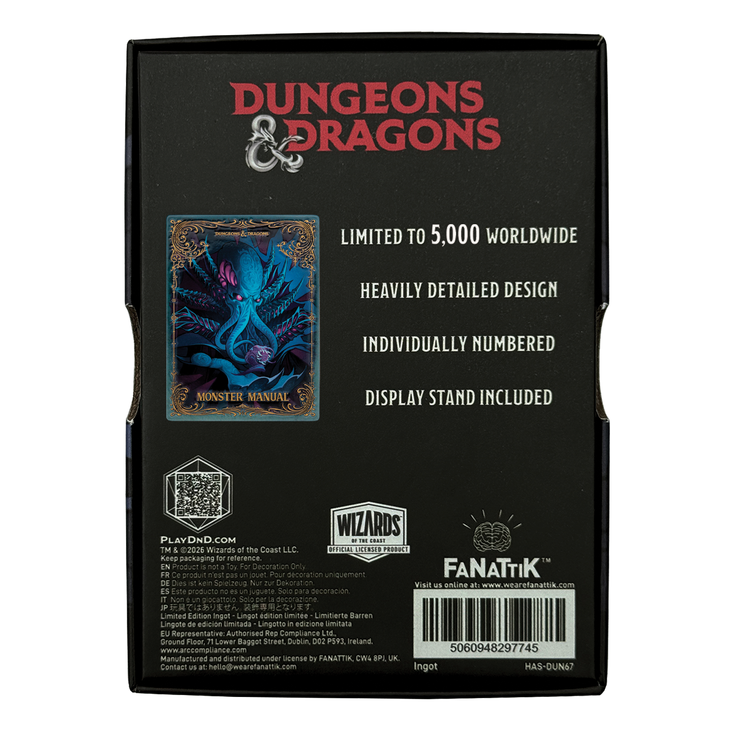 Dungeons & Dragons - Monster Manual Alternate Cover Ingot - Limited Edition