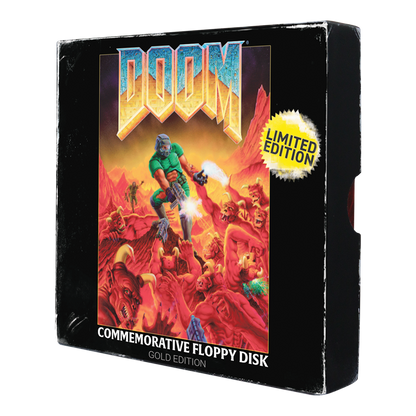 DOOM - Floppy Disk Imitation Gold Plated Replica - Limited Edition