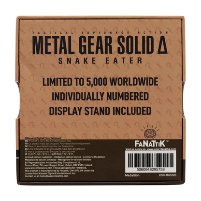 Metal Gear Solid Delta Cobra Unit Medallion-Limited Edition