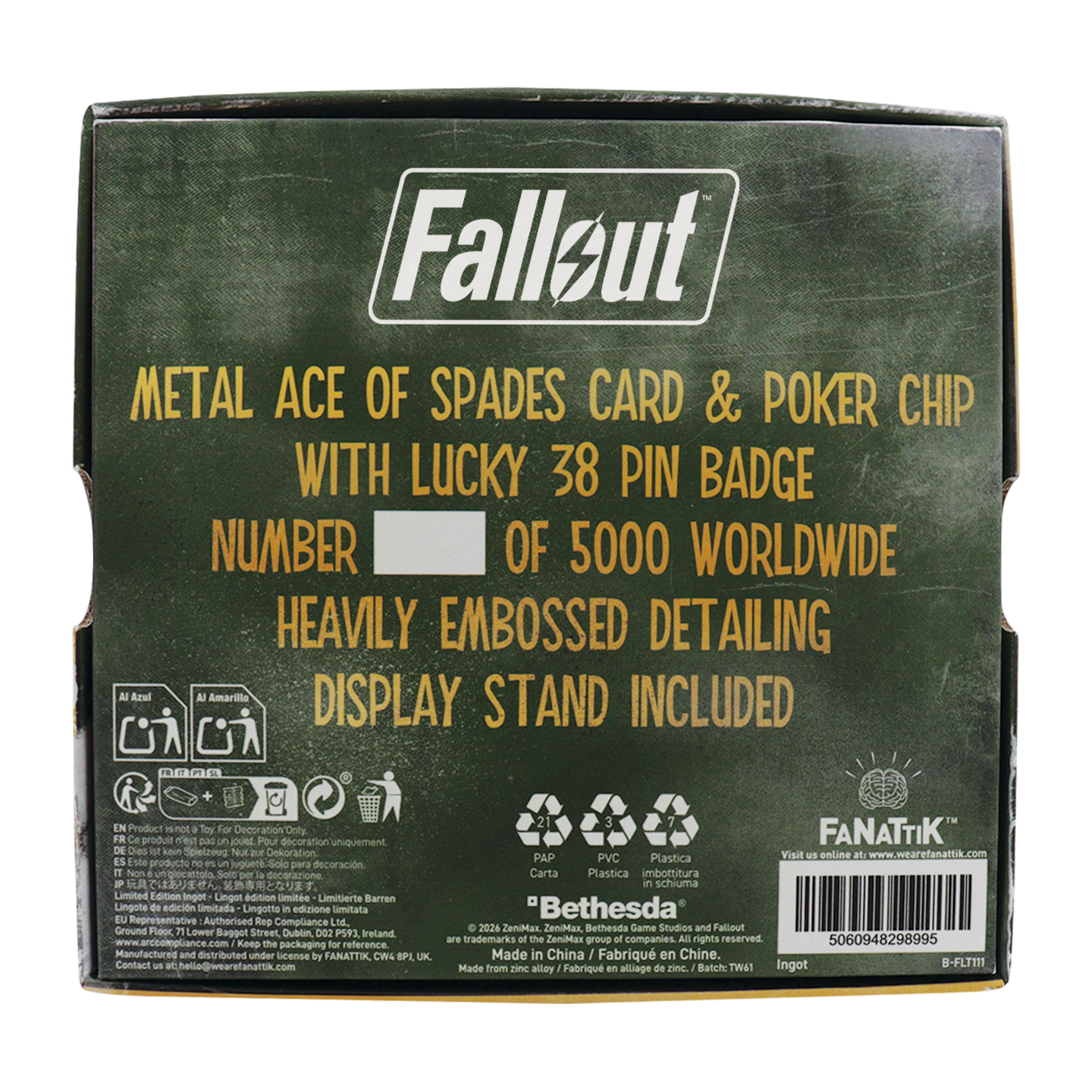 Fallout : New Vegas - Lucky 38 Imitation Gold Casino Set - Limited Edition