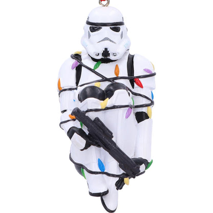 Stormtrooper Ornament In Fairy Lights Hanging 9cm