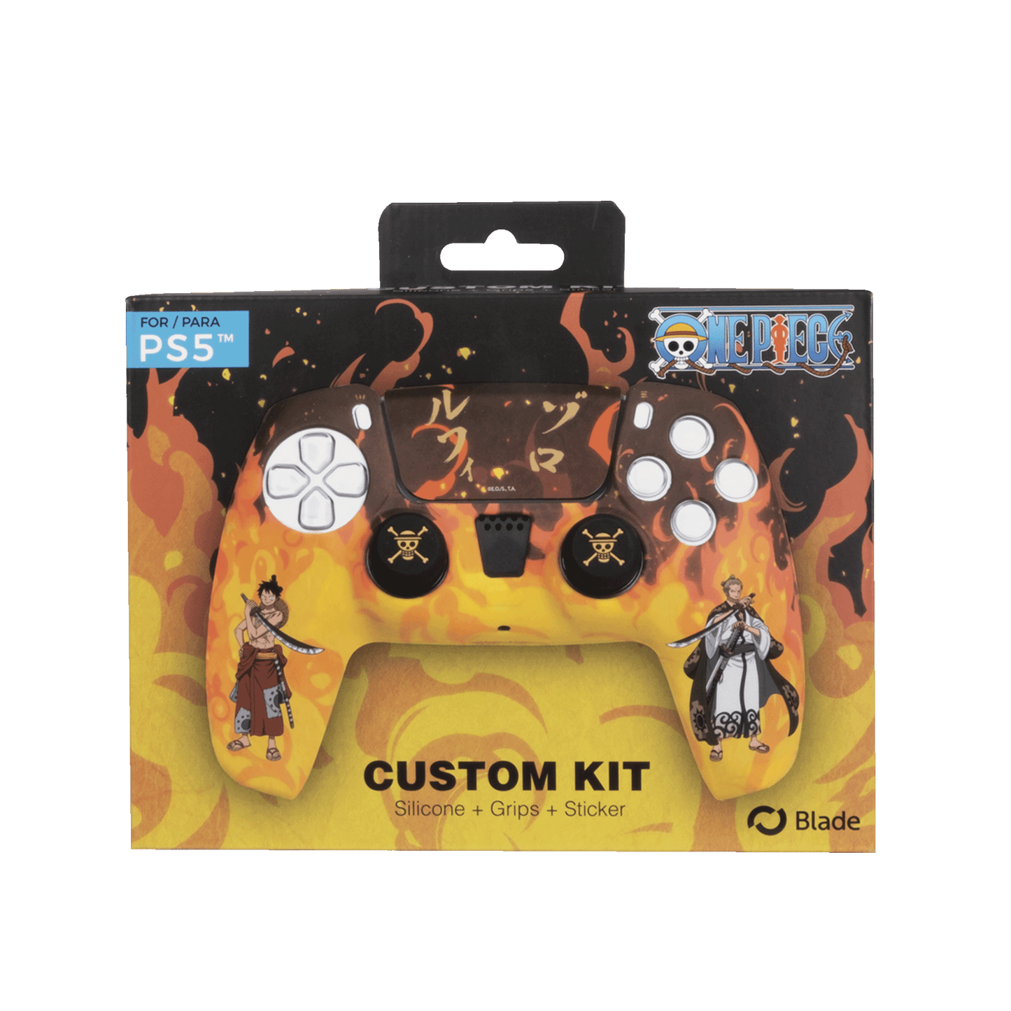 PS5 One Piece Custom Kit "Fire"