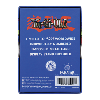 Yu-Gi-Oh! Limited Edition Time Wizard Metal Card