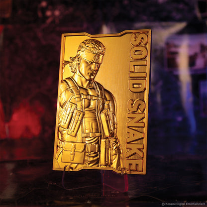 Metal Gear Solid 2 24k Gold Plated Snake Ingot - Limited Edition