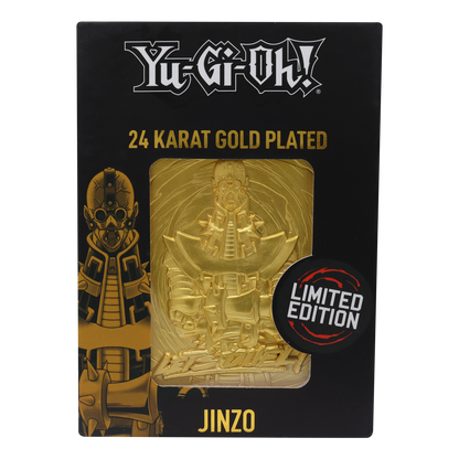 Yu-Gi-Oh! Limited Edition 24k Gold Plated Jinzo Metal Card