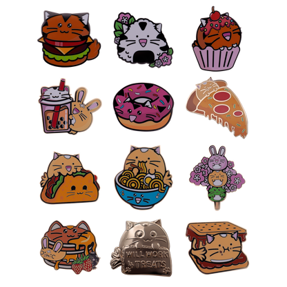 Fuzzballs Mystery Pin Badge CDU Containing 12 Blind Boxes