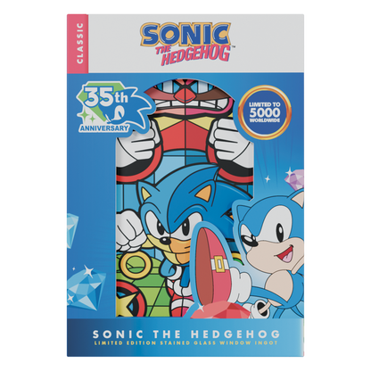 Sonic The Hedgehog - Stained Glass Window Style Ingot - Limited Edition