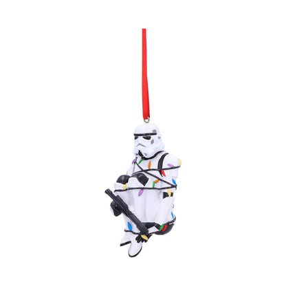 Stormtrooper Ornament In Fairy Lights Hanging 9cm