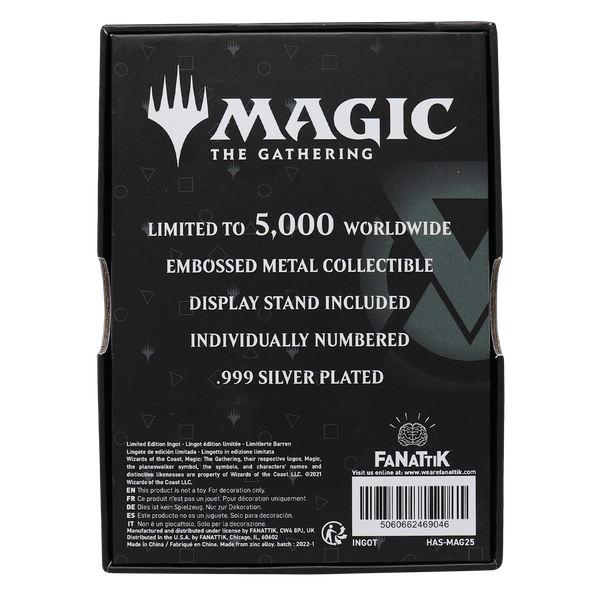 Magic the Gathering Limited Edition .999 Silver Plated Teferi Ingot