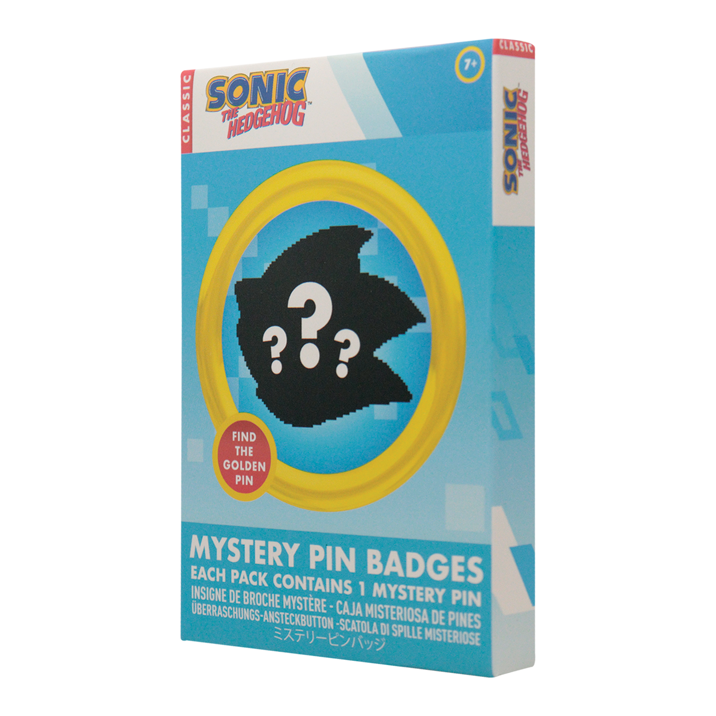 Sonic The Hedgehog - Mystery Pin Badges CDU Contains 12 Blind Boxes