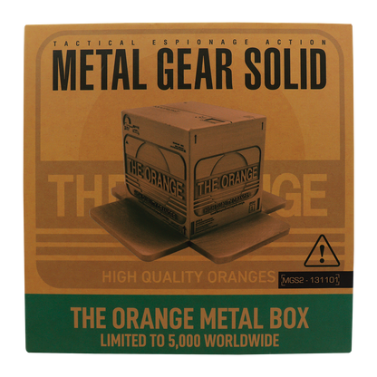 Metal Gear Solid 2 Replica Antique Gold Plated Cardboard Box - Limited Edition