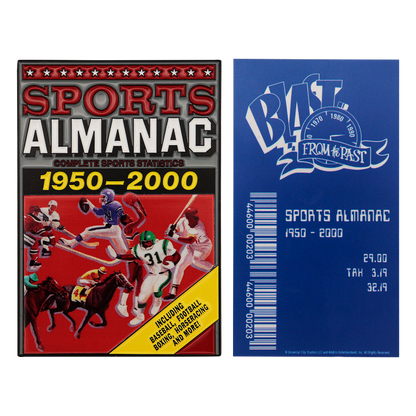 Back to the Future Limited Edition Sport Almanac Ingot