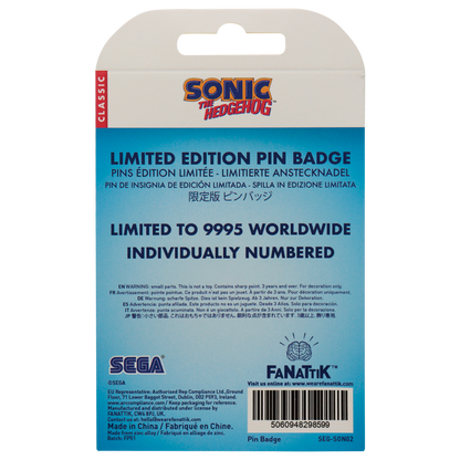 Sonic The Hedgehog - Sonic, Tails, and Knuckles Pin Badge - Limited Edition