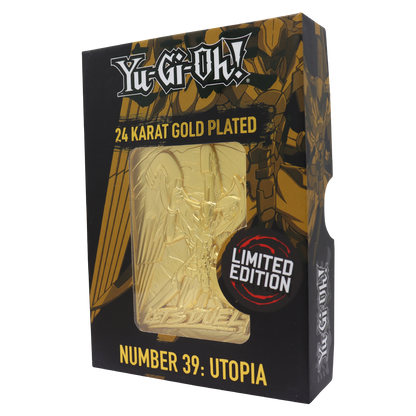 Yu-Gi-Oh! Limited Edition 24k Gold Plated Number 39: Utopia Metal Card