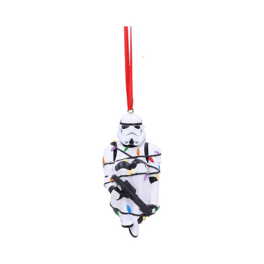 Stormtrooper Ornament In Fairy Lights Hanging 9cm