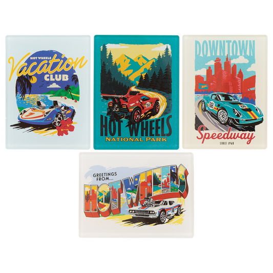 Hot Wheels - Set of Four Location Magnets