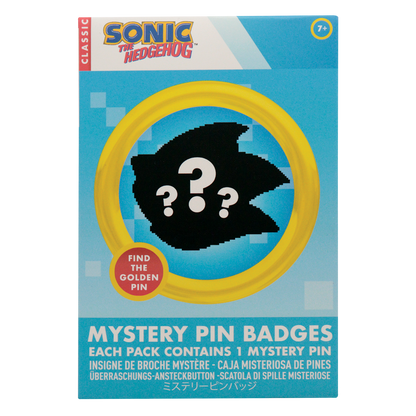 Sonic The Hedgehog - Mystery Pin Badges CDU Contains 12 Blind Boxes