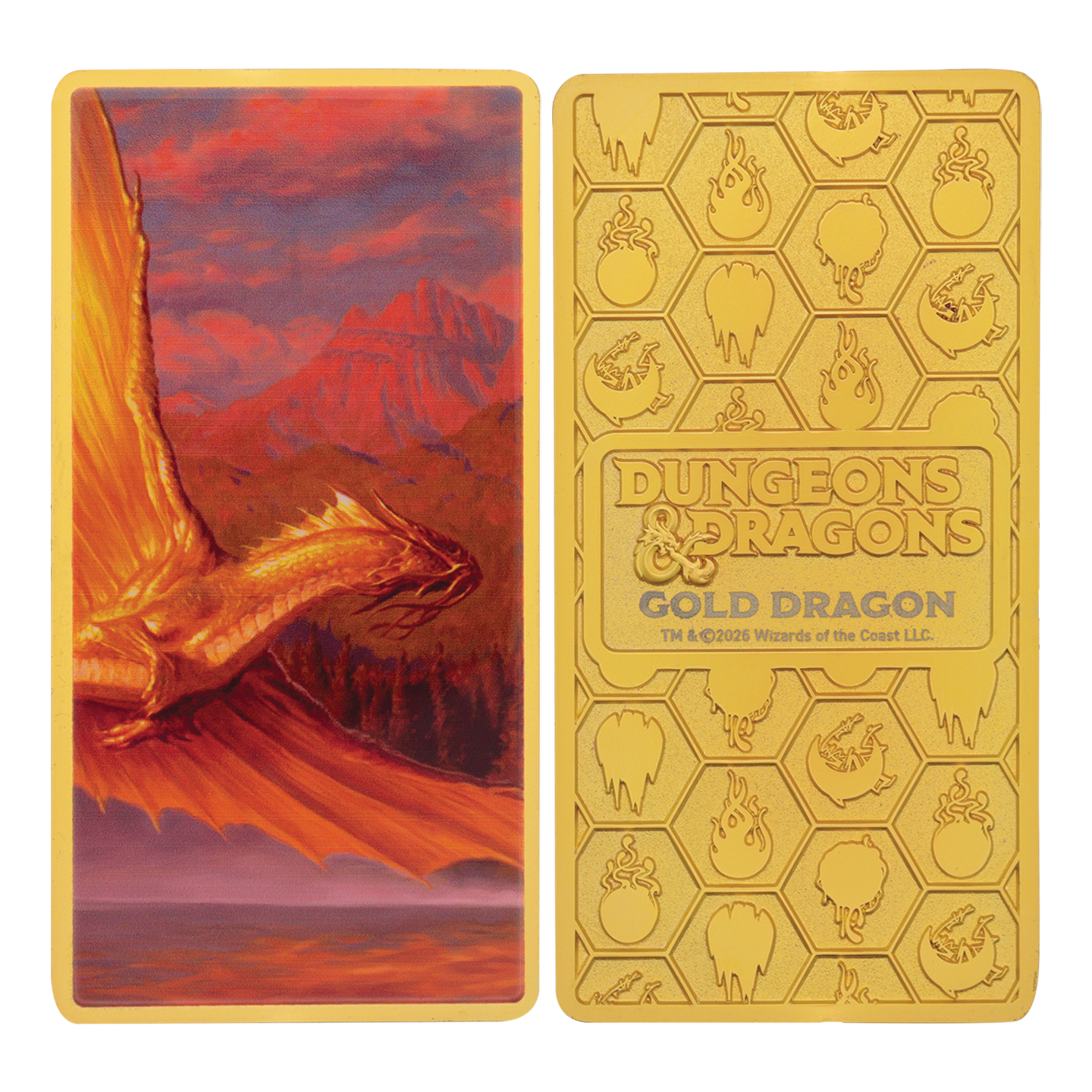 Dungeons & Dragons - Metallic Dragons 5 Piece Ingot Set - Limited Edition