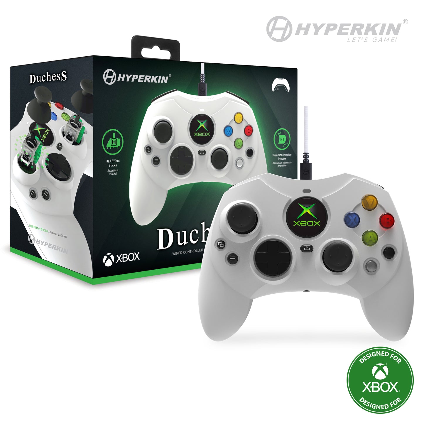 Hyperkin DuchesS Wired Controller for Xbox Series X|S/ Xbox One - White