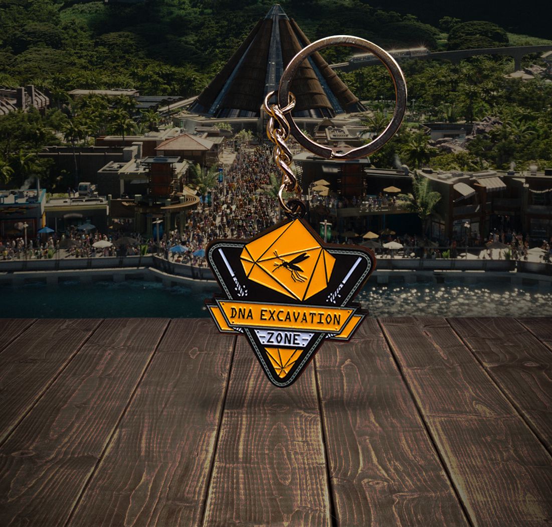 Jurassic World Limited Edition DNA Excavation Zone Key Ring