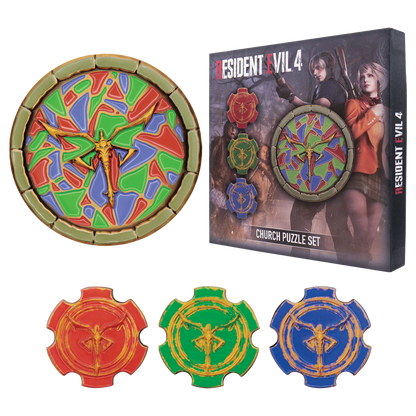 Resident Evil 4 Church Puzzle Medallion Set - Limited Edition