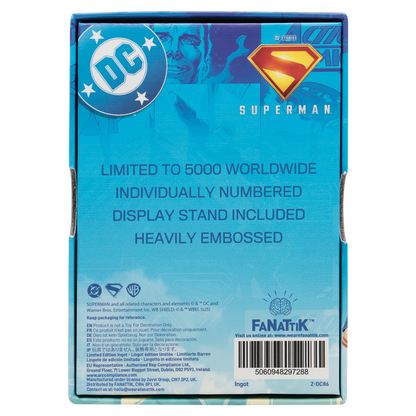 Superman 2025 Last Son of Krypton Ingot - Limited Edition