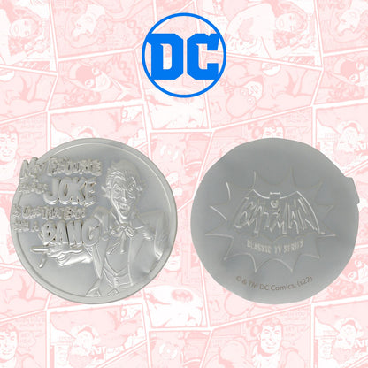 DC Comics The Joker Limited Edition .999 Silver Plated Medallion