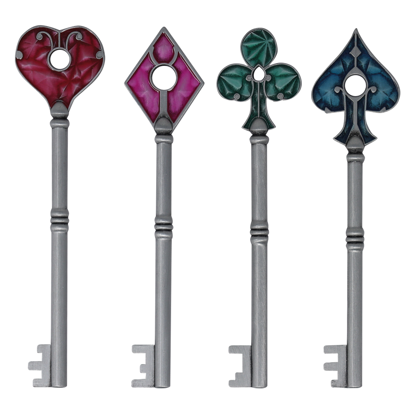 Resident Evil 2 - Set of Card Suit Keys - Limited Edition