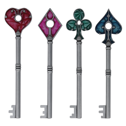 Resident Evil 2 - Set of Card Suit Keys - Limited Edition