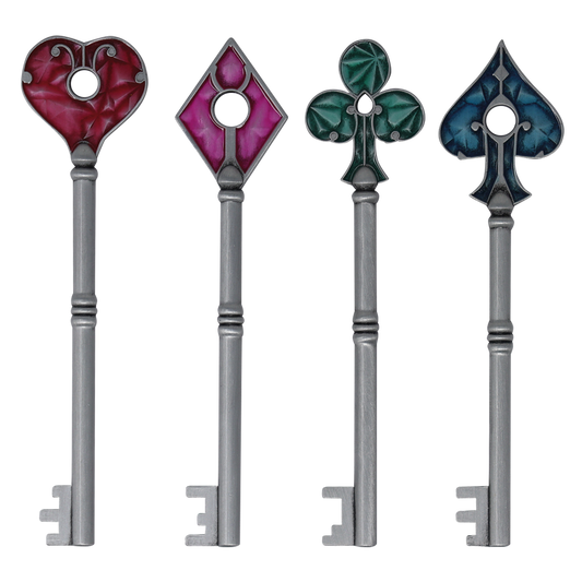 Resident Evil 2 - Set of Card Suit Keys - Limited Edition