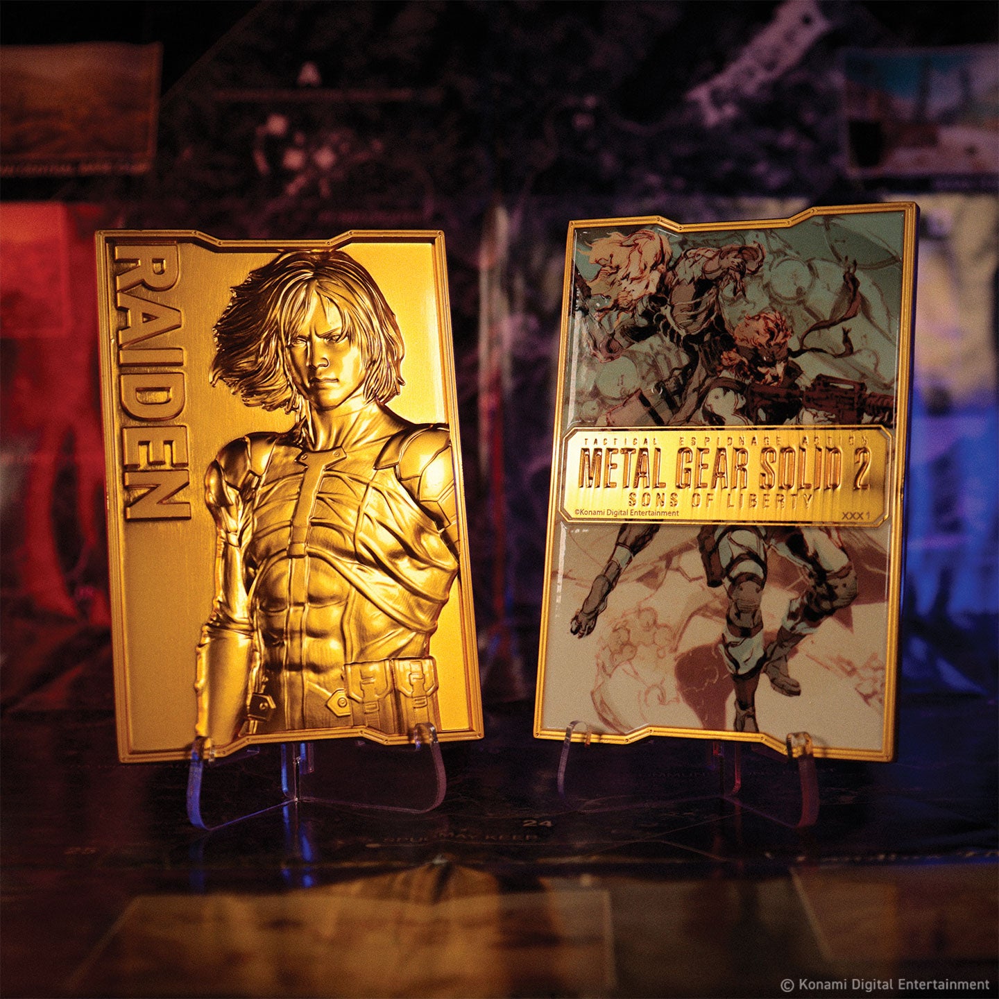 Metal Gear Solid 2 24k Gold Plated Raiden Ingot - Limited Edition
