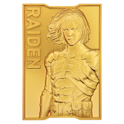 Metal Gear Solid 2 24k Gold Plated Raiden Ingot - Limited Edition