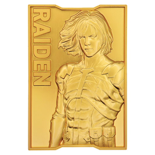 Metal Gear Solid 2 24k Gold Plated Raiden Ingot - Limited Edition