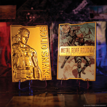 Metal Gear Solid 2 24k Gold Plated Snake Ingot - Limited Edition