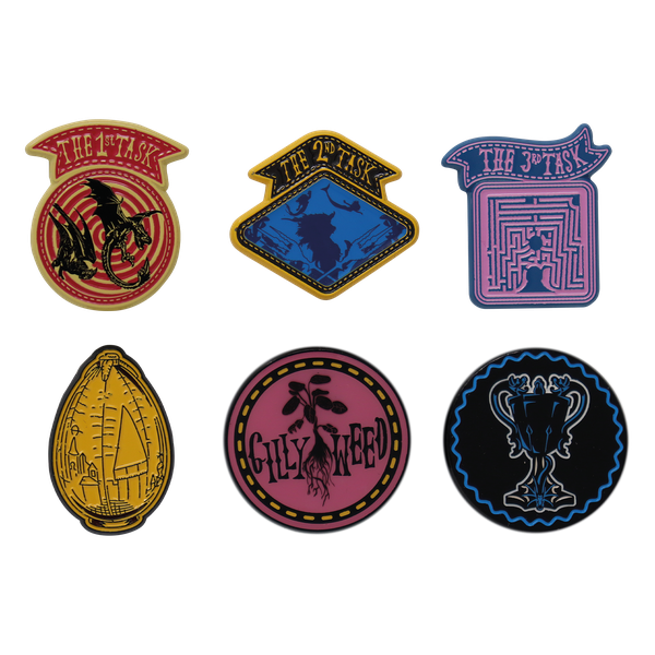 Harry Potter Limited Edition Set of 6 Triwizard Tournament Pin Badges