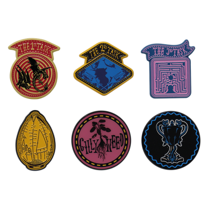 Harry Potter Limited Edition Set of 6 Triwizard Tournament Pin Badges
