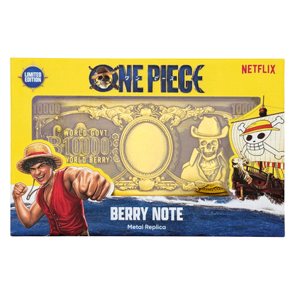 One Piece - 10,000 World Berry Metal Replica Banknote Limited Edition