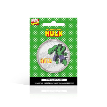 Marvel Limited Edition .999 Silver Plated Hulk Collectible Coin