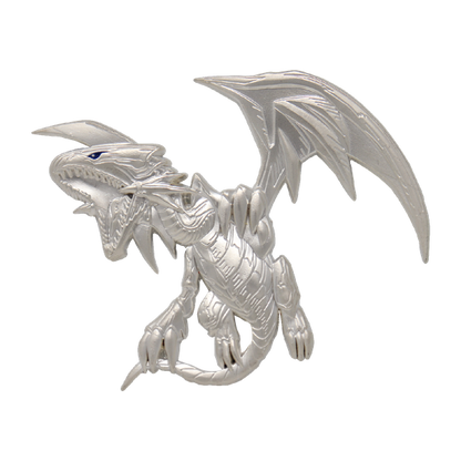 Yu-Gi-Oh! Limited Edition Blue Eyes White Dragon .999 Silver Plated XL Pin Badge