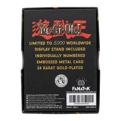 Yu-Gi-Oh! Limited Edition 24k Gold Plated Stardust Dragon Metal Card