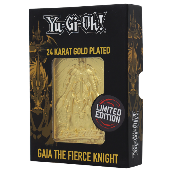 Yu-Gi-Oh! Limited Edition 24k Gold Plated Gaia the Fierce Knight Metal Card