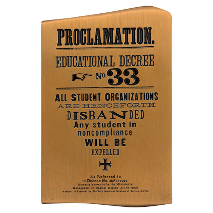 Harry Potter Dumbledore's Army Ingot