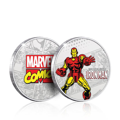 Marvel Limited Edition .999 Silver Plated Iron Man Collectible Coin